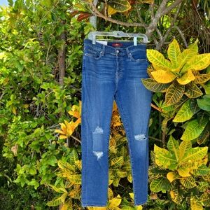 7 For All Mankind Josefina Distressed Denim Boyfriend Jeans